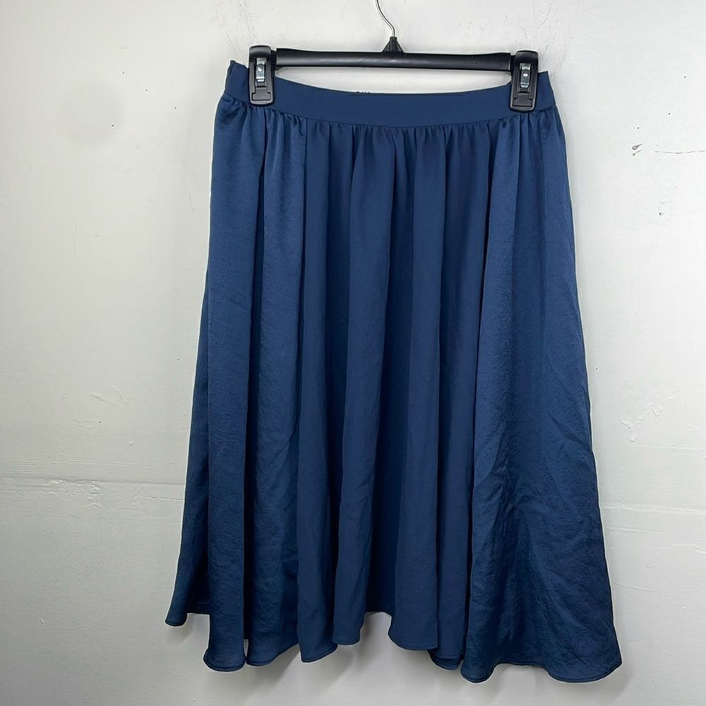 Zara Basics Dark Blue A line skirt size XS